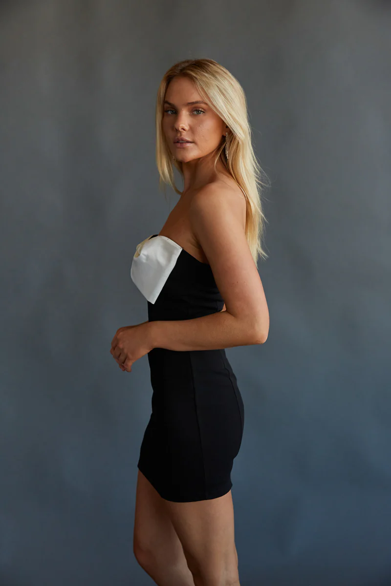 Kylie Bow Mini Dress