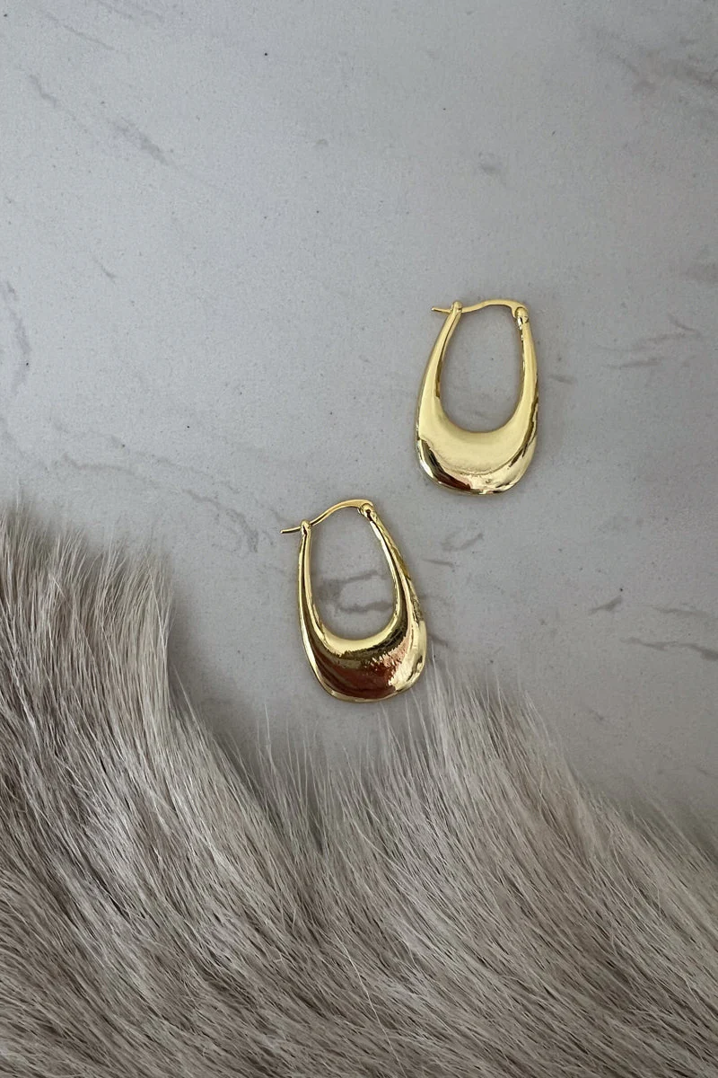 Melonie Geometric Hoop Earrings