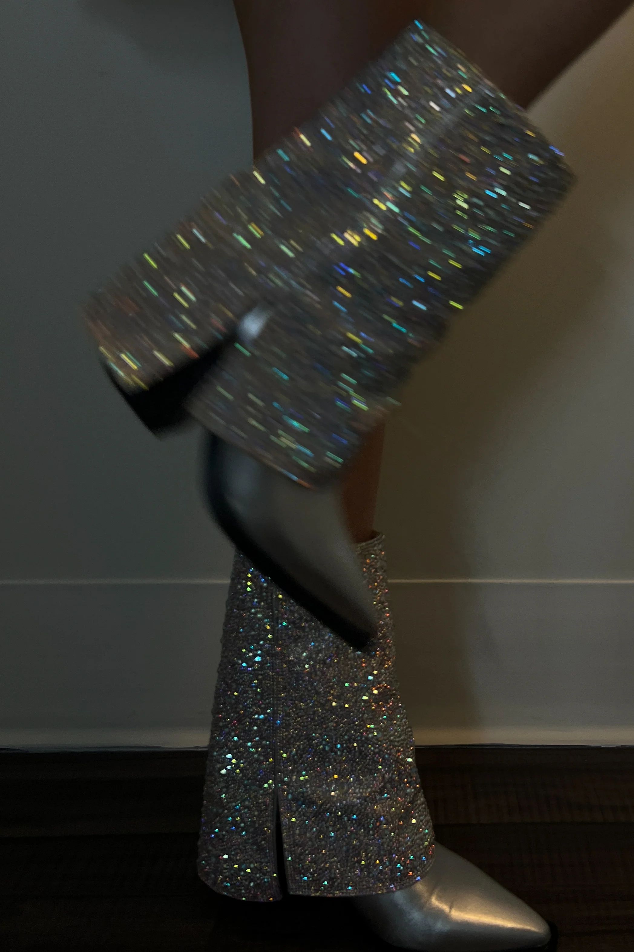 Azalea Wang Annabelle Silver Western Boots