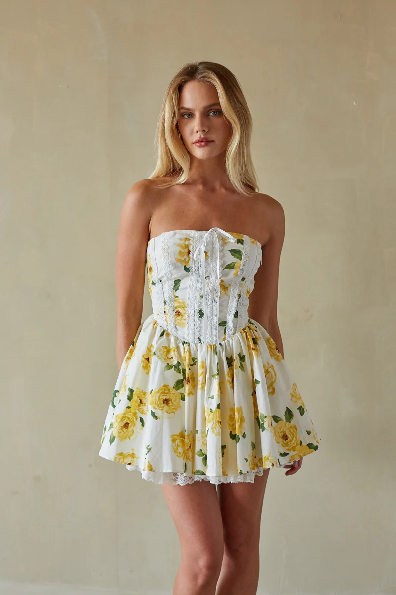 Sabrina Strapless Coquette Corset Mini Dress