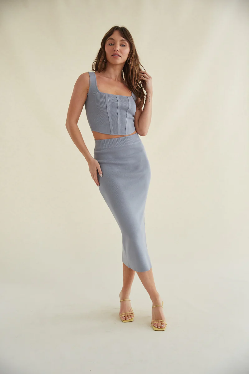 Jacqueline Cropped Knit Tank Top