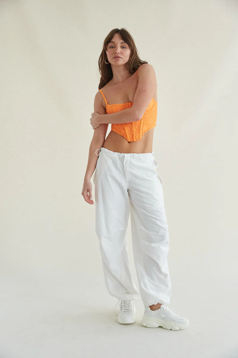 Shi Drawstring Parachute Pants