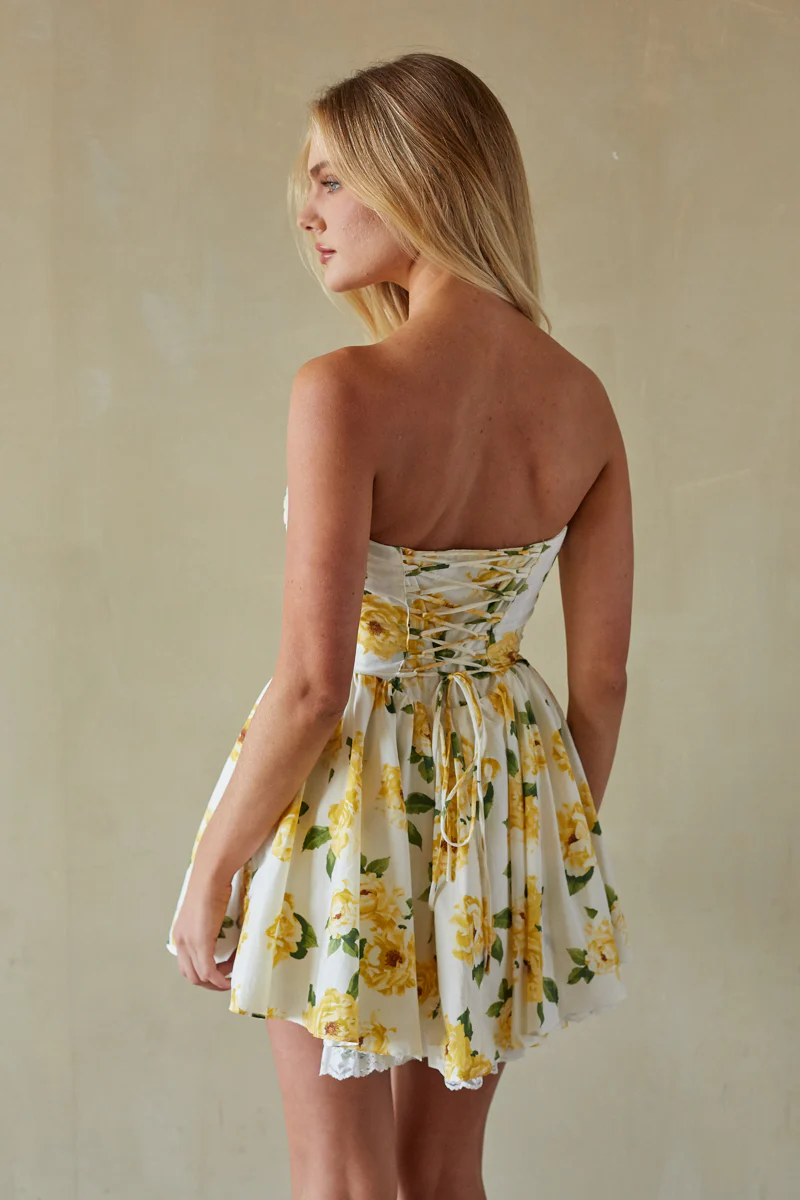 Sabrina Strapless Coquette Corset Mini Dress