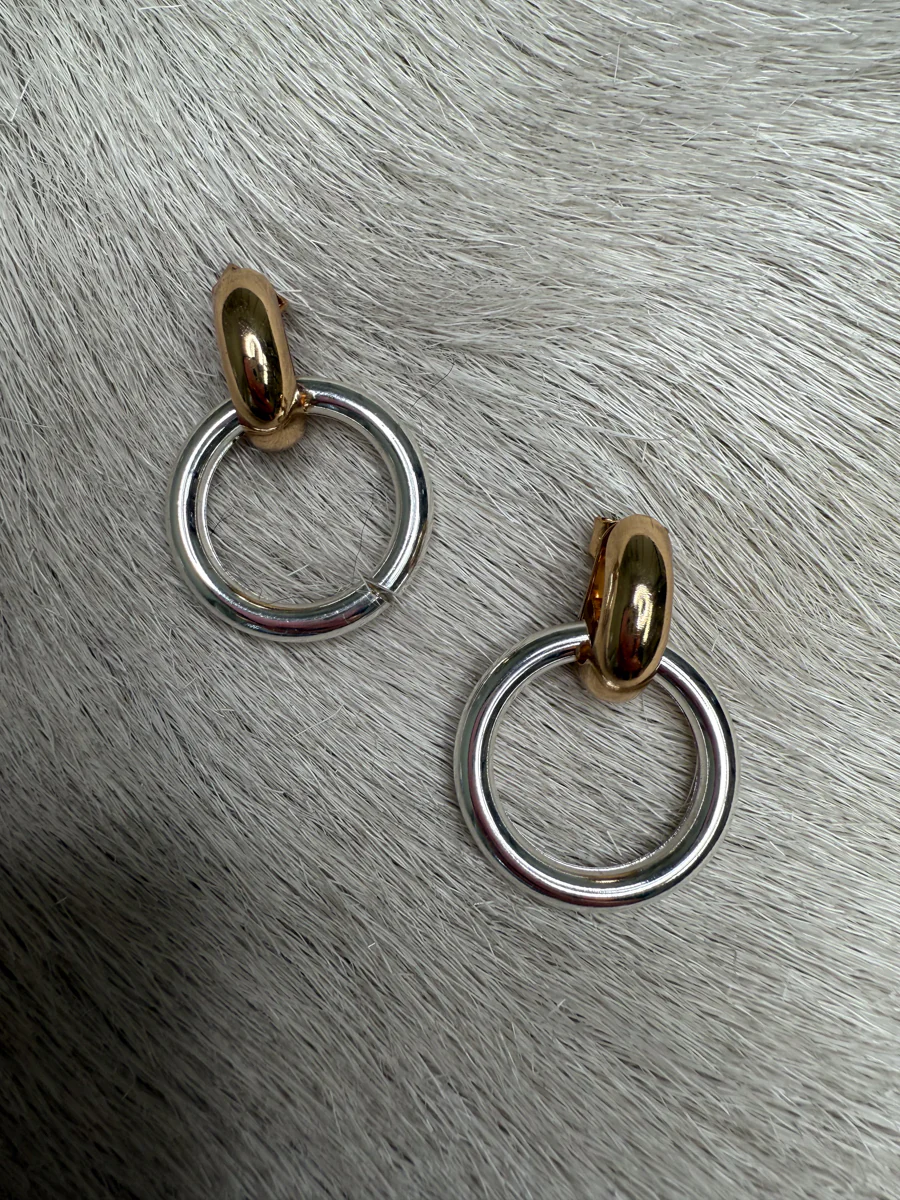 Dannaka Interlock Hoop Earrings