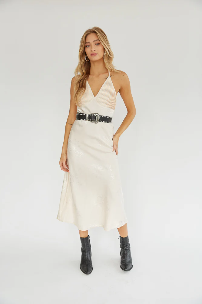 Dahlia Halter Midi Dress
