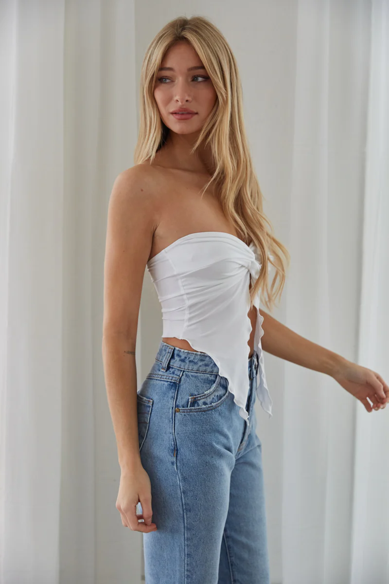 Saskia Twist Front Tube Top