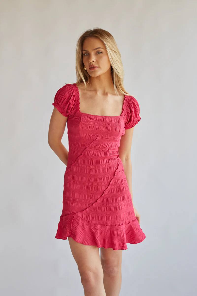 Jenna Puff Sleeve Mini Dress