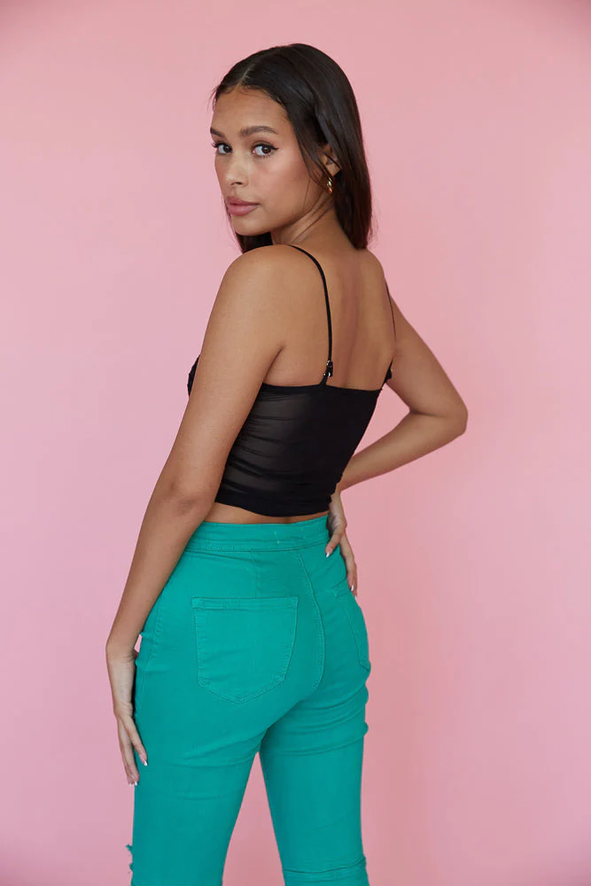 Peggy Cinched Crop Top