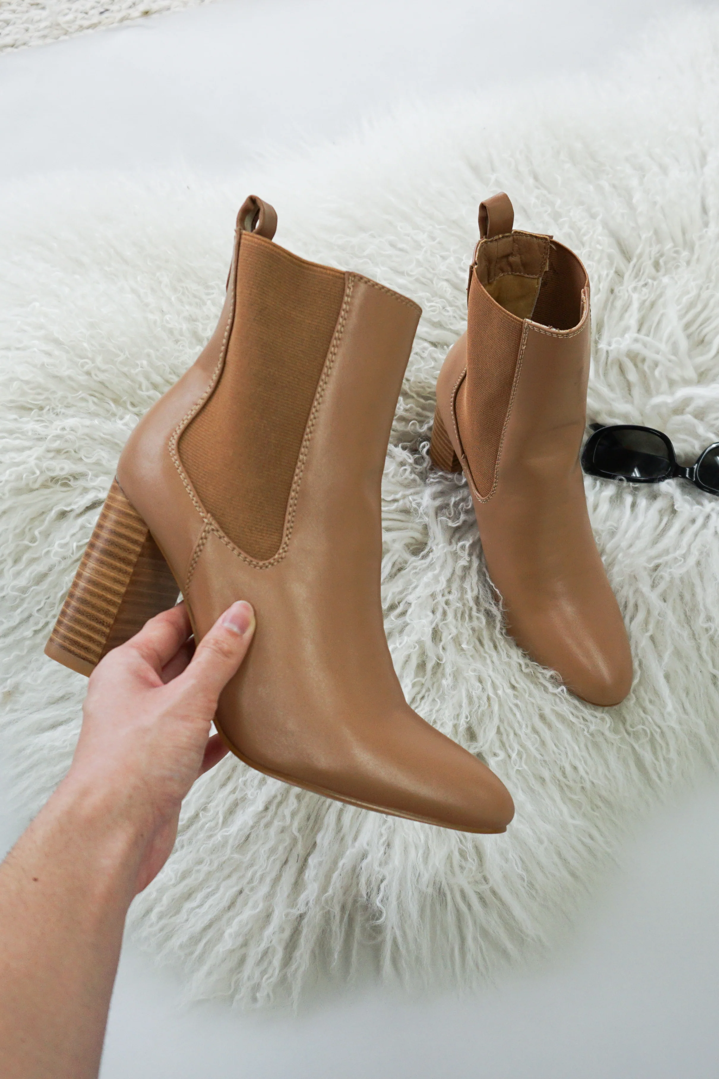 Quillan Ankle Bootie in Hazelnut