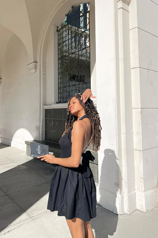 Flora Linen Mini Dress