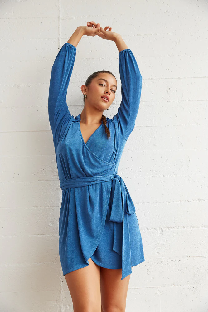 Luna Wrap Mini Dress