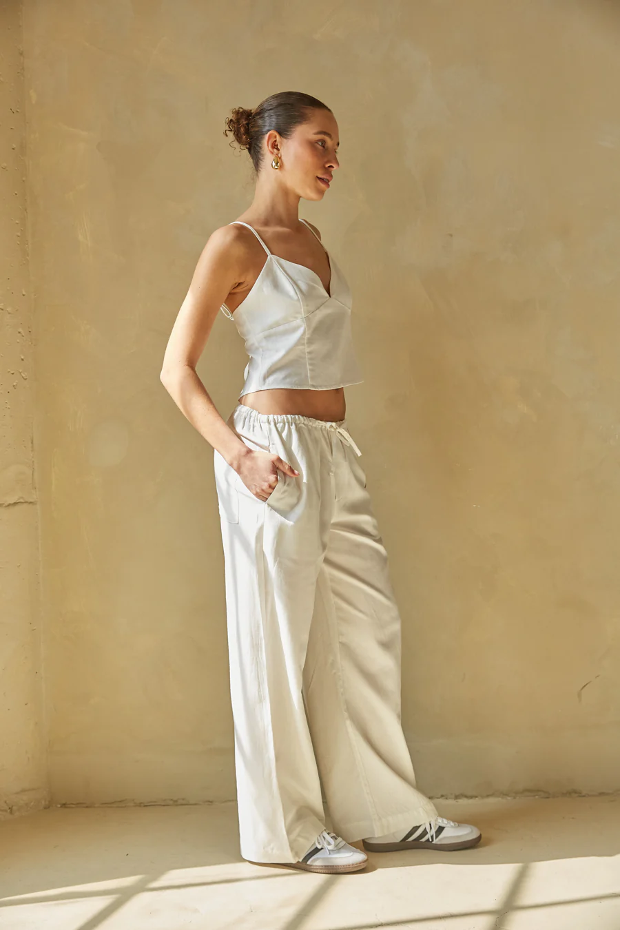 Camille Wide Leg Linen Pants