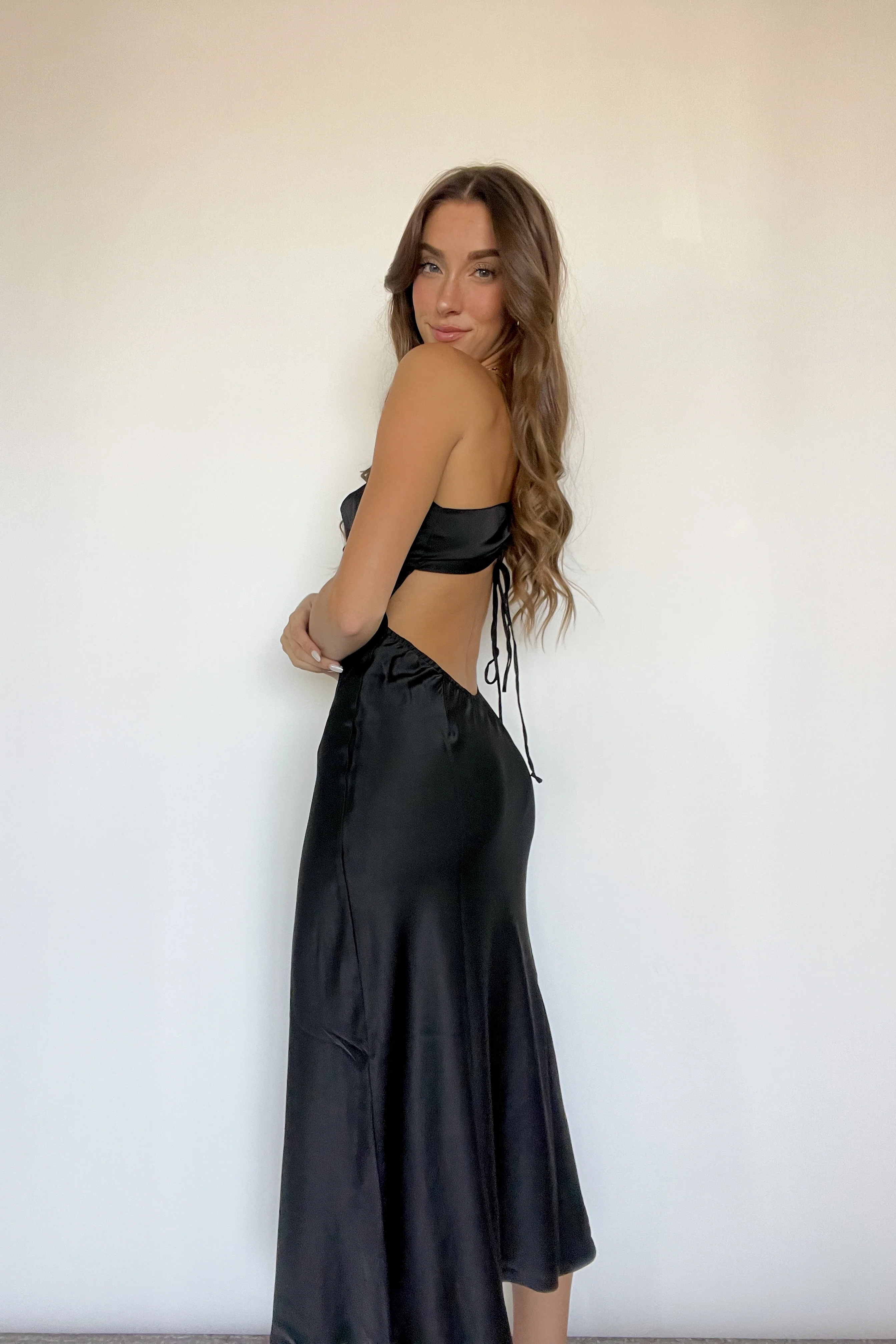 Genesis Satin Midi Dress