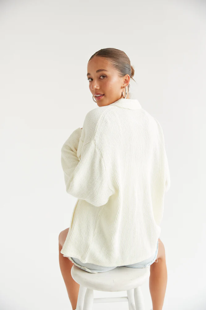 Sivan Ribbed Shacket