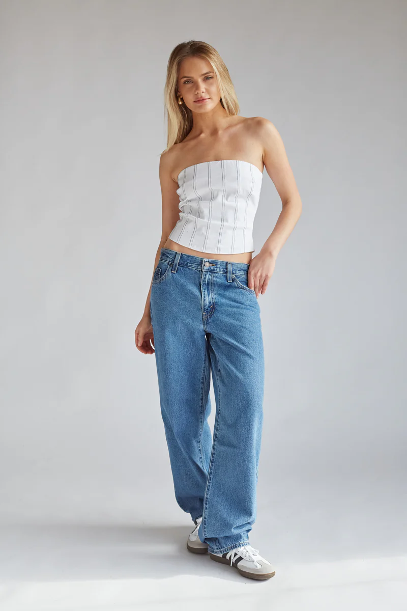 Carter Contrast Stitch Corset Top