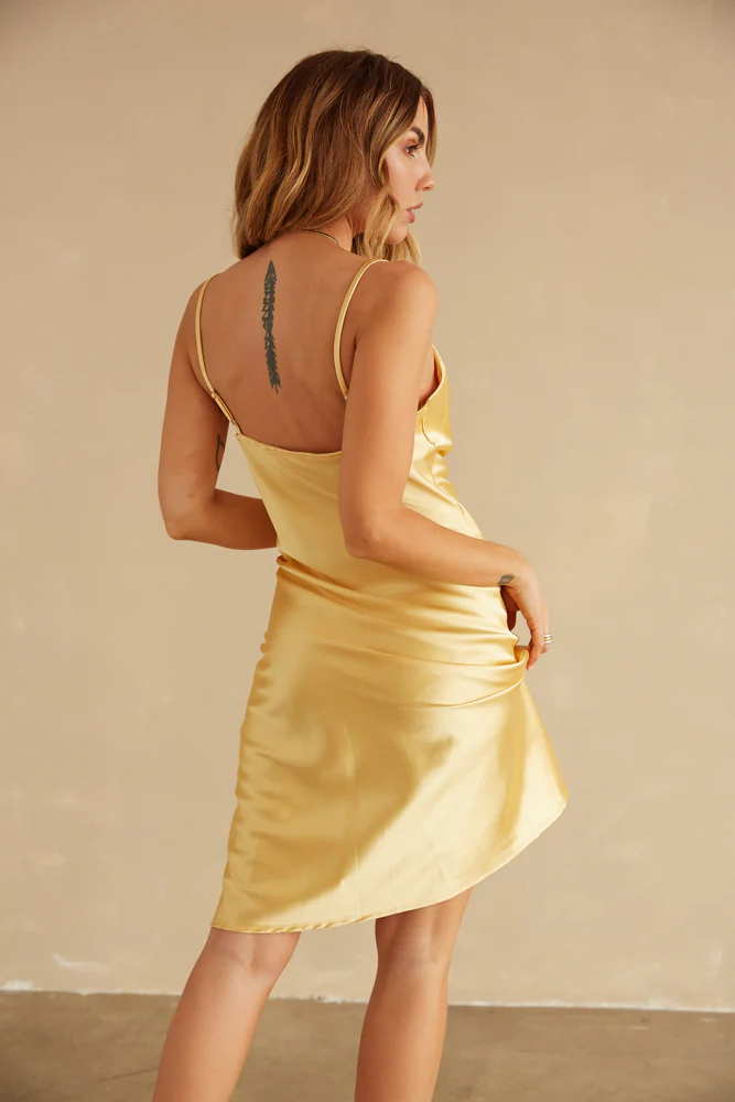 Peyton Satin Midi Dress