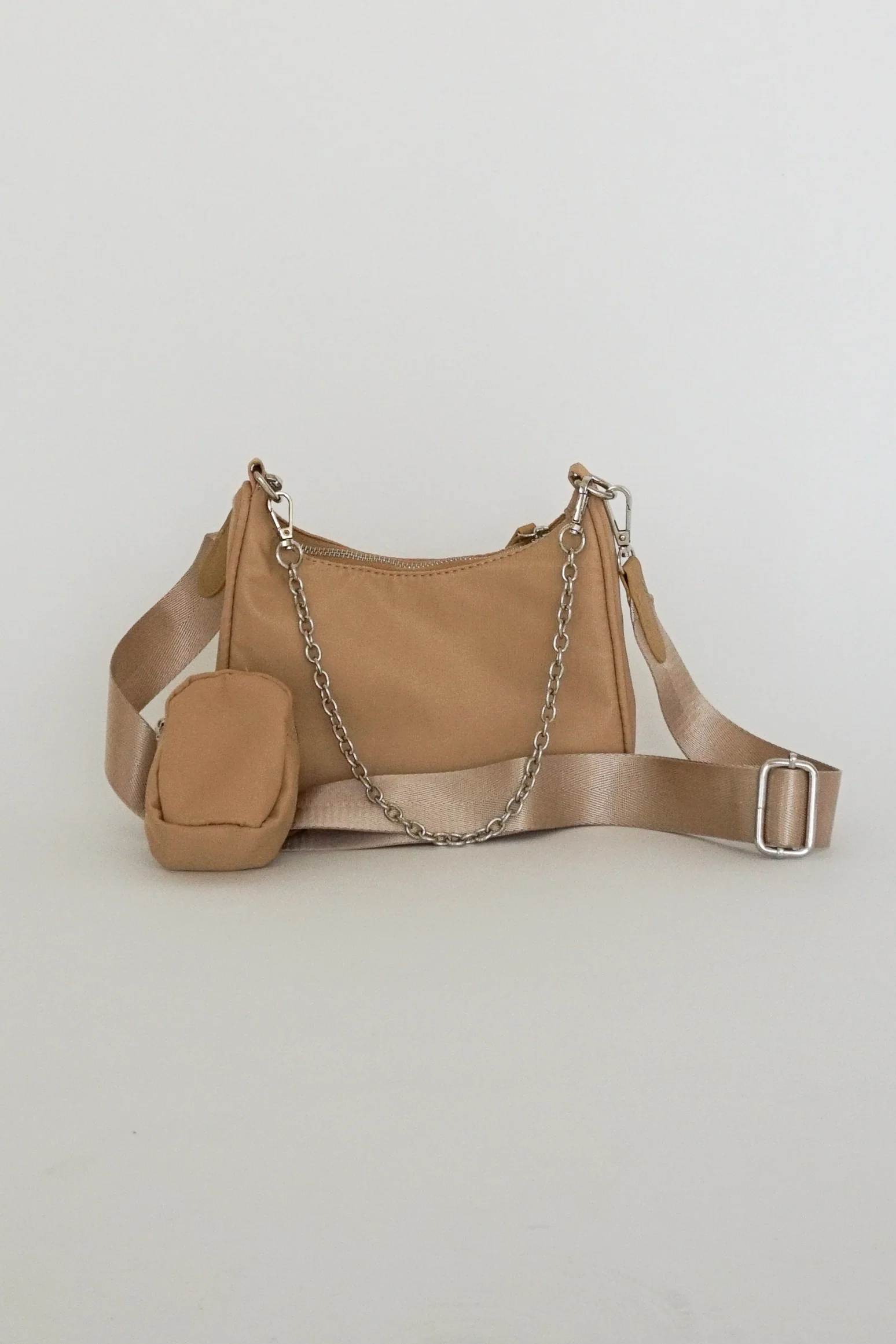 Lorissa Nylon Purse in Beige