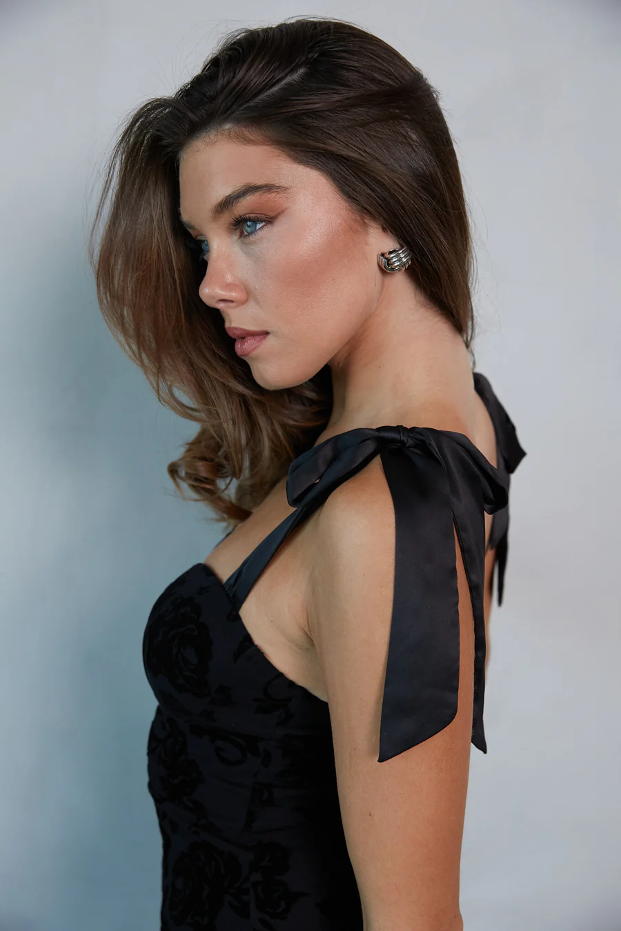 Maria Velvet Burnout Bodycon Mini Dress