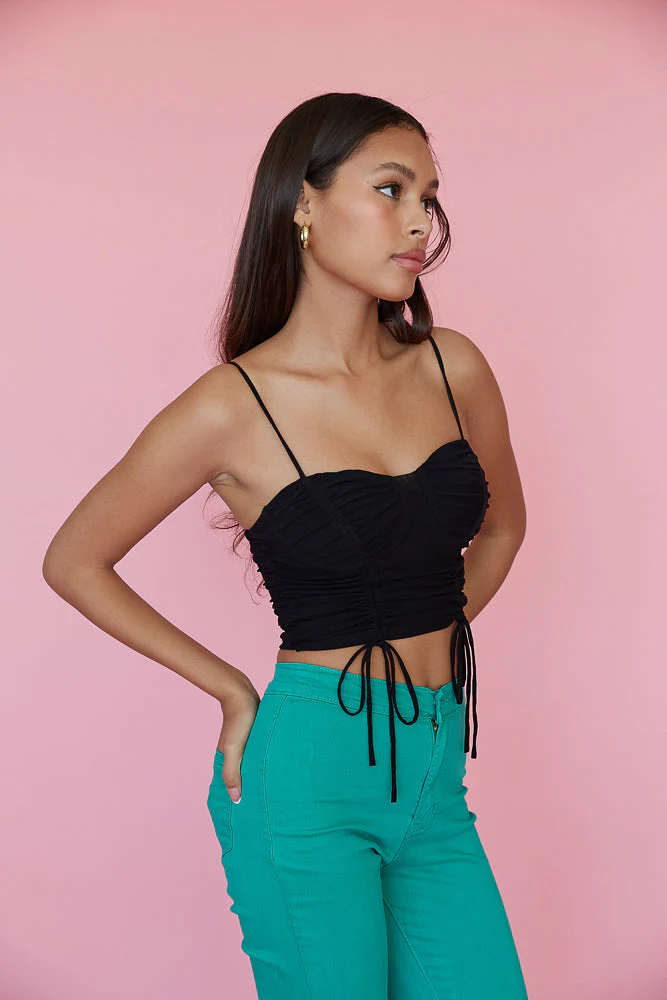 Peggy Cinched Crop Top