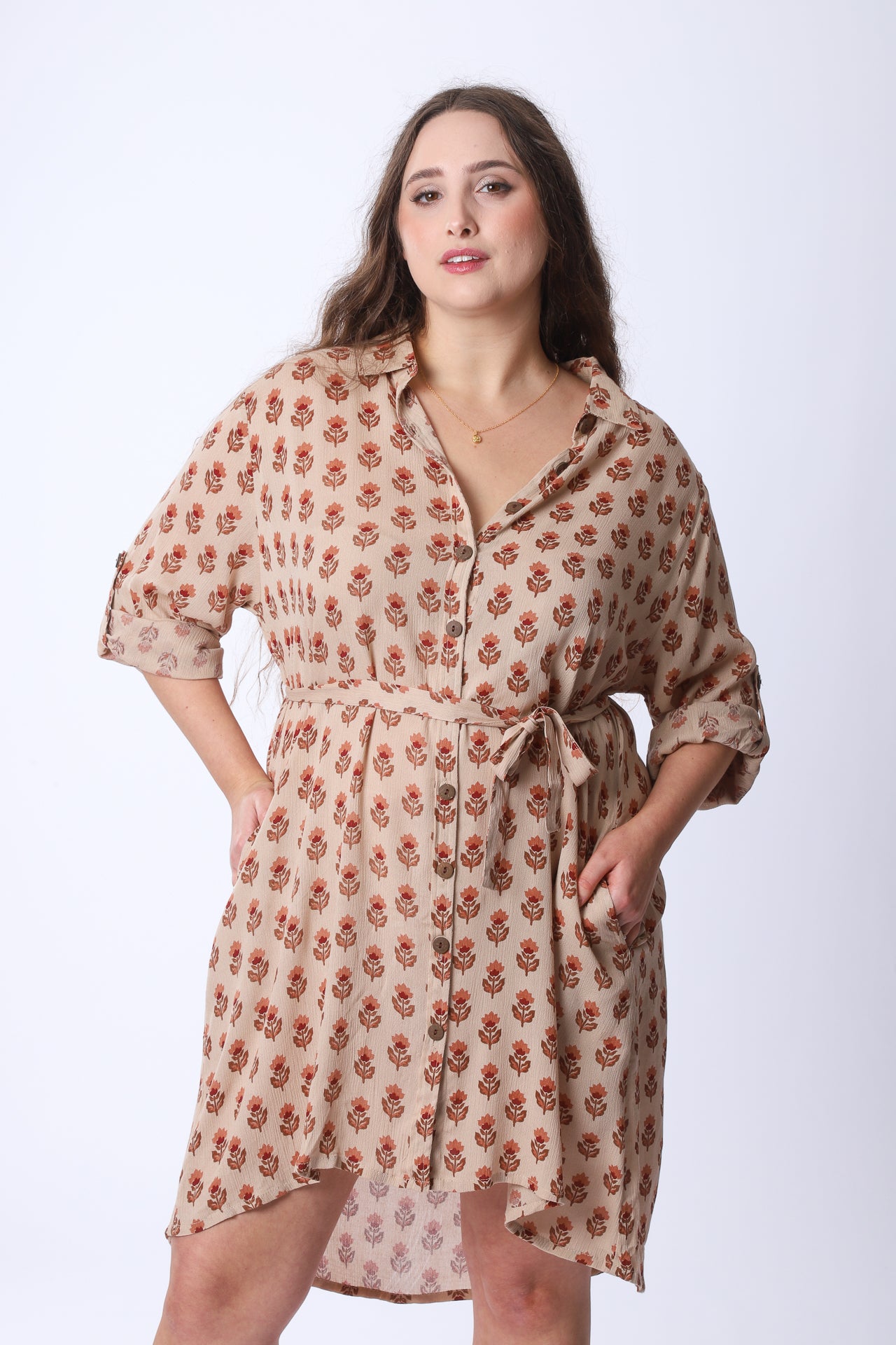 Taza Shirt Dress