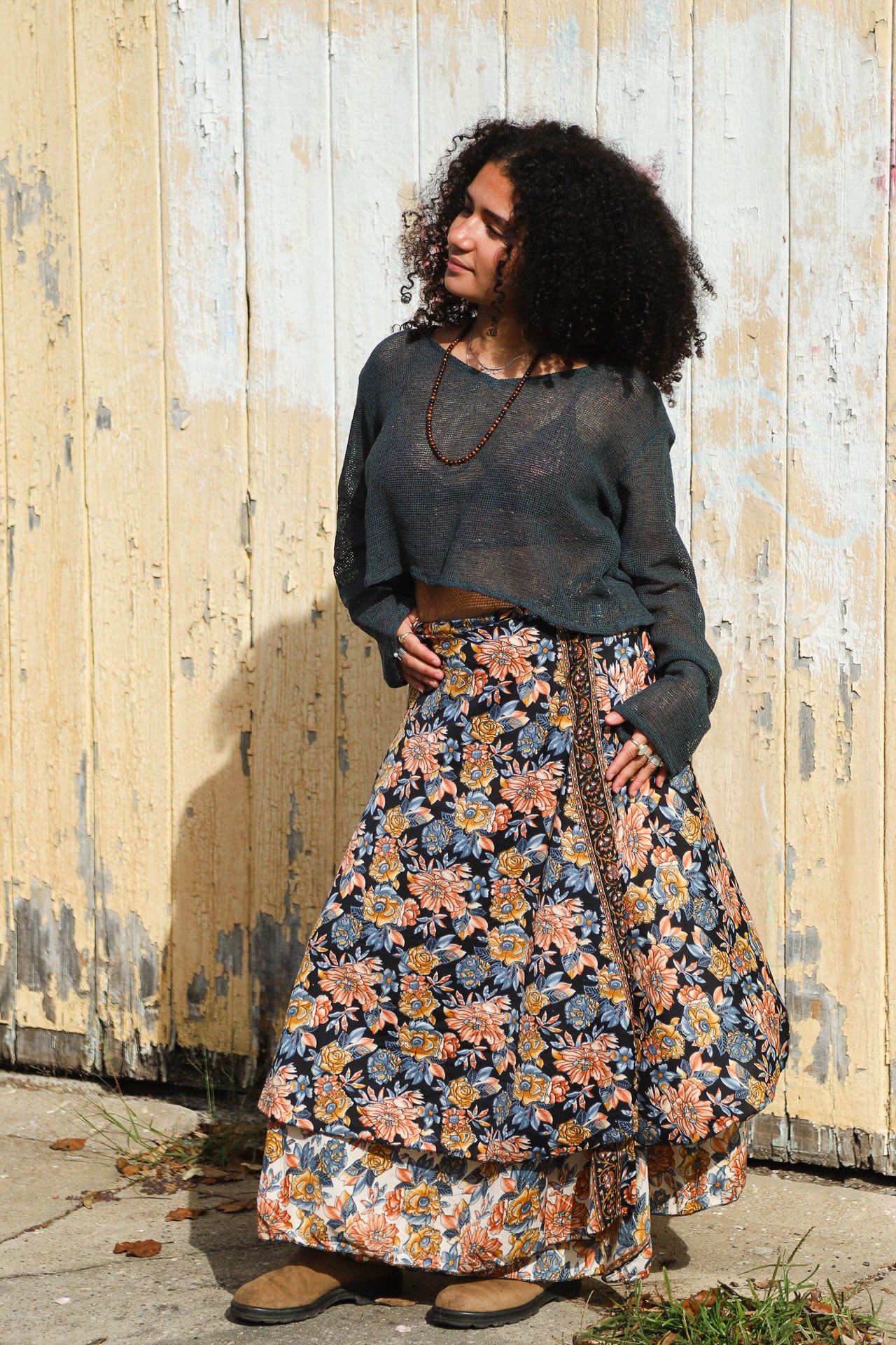 Long Sunday Monday Wrap Skirt