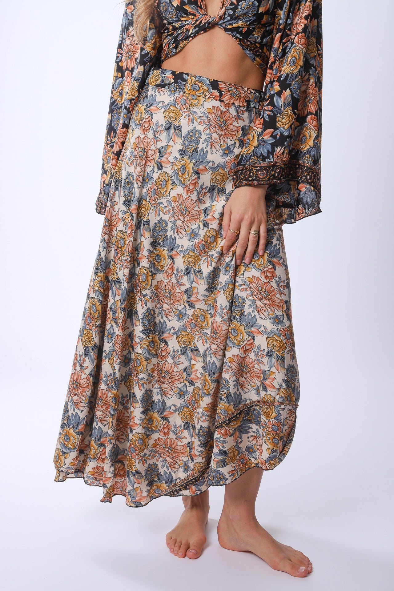 Long Sunday Monday Wrap Skirt