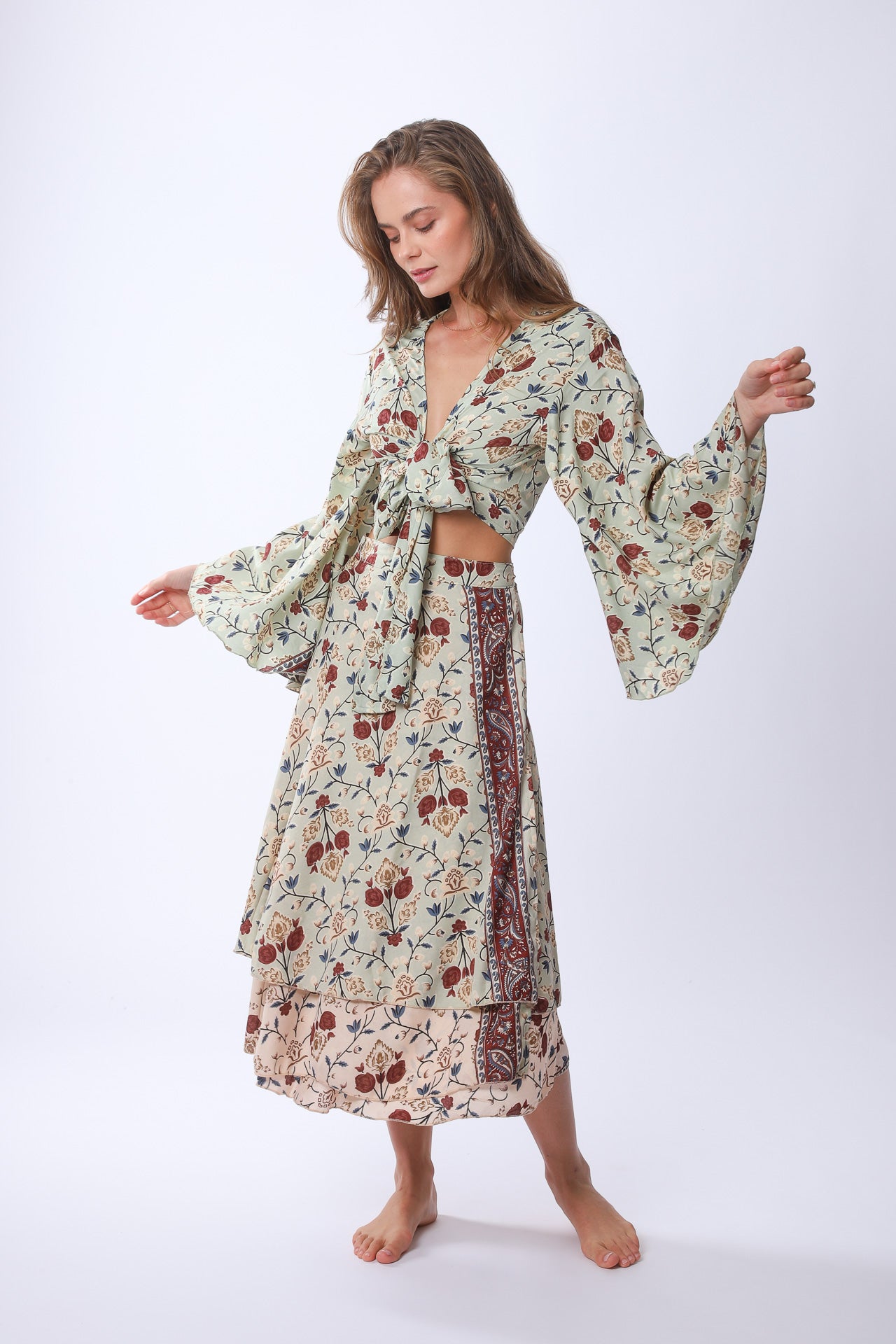 Midi Sunday Monday Wrap Skirt