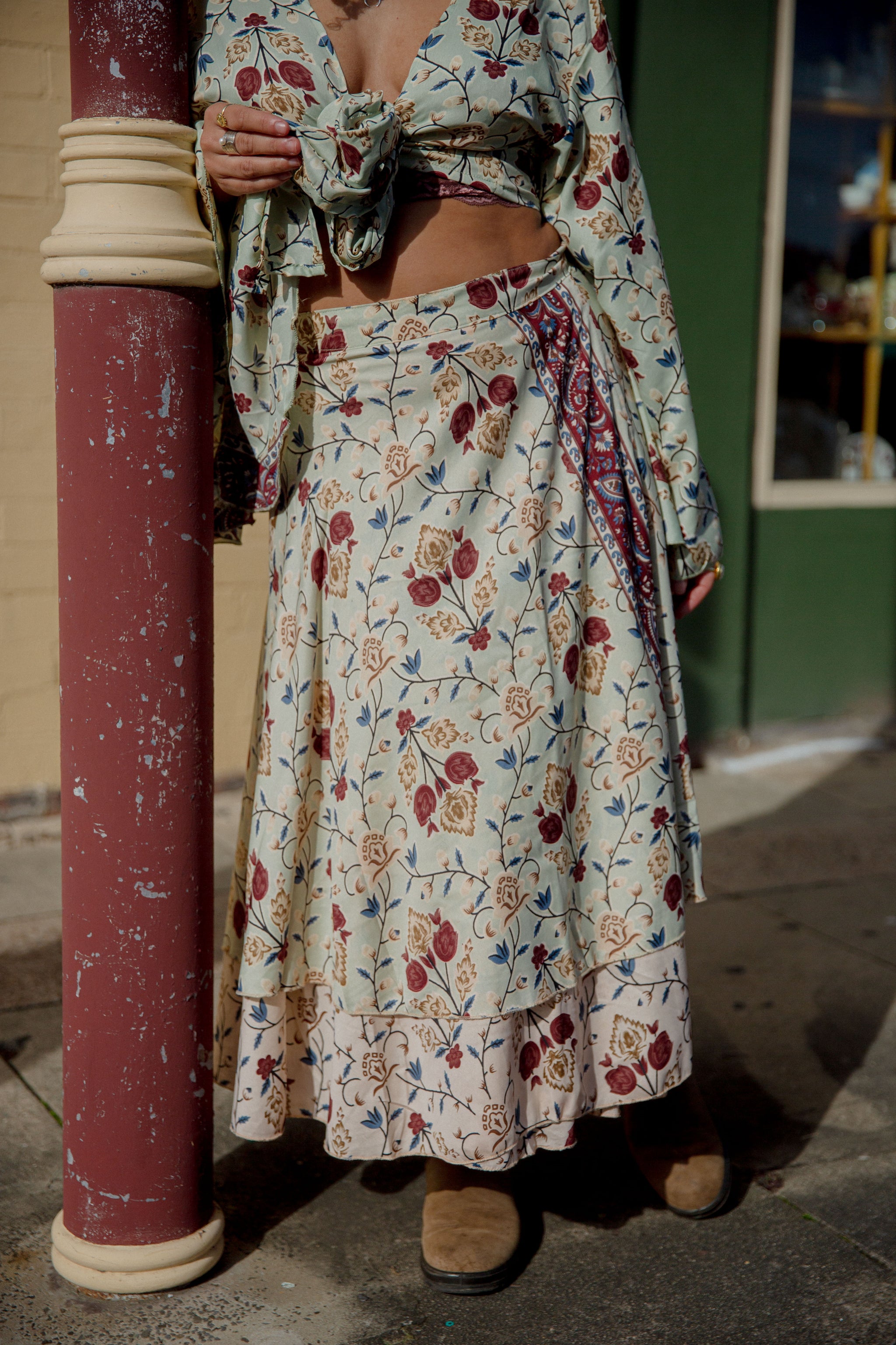 Midi Sunday Monday Wrap Skirt