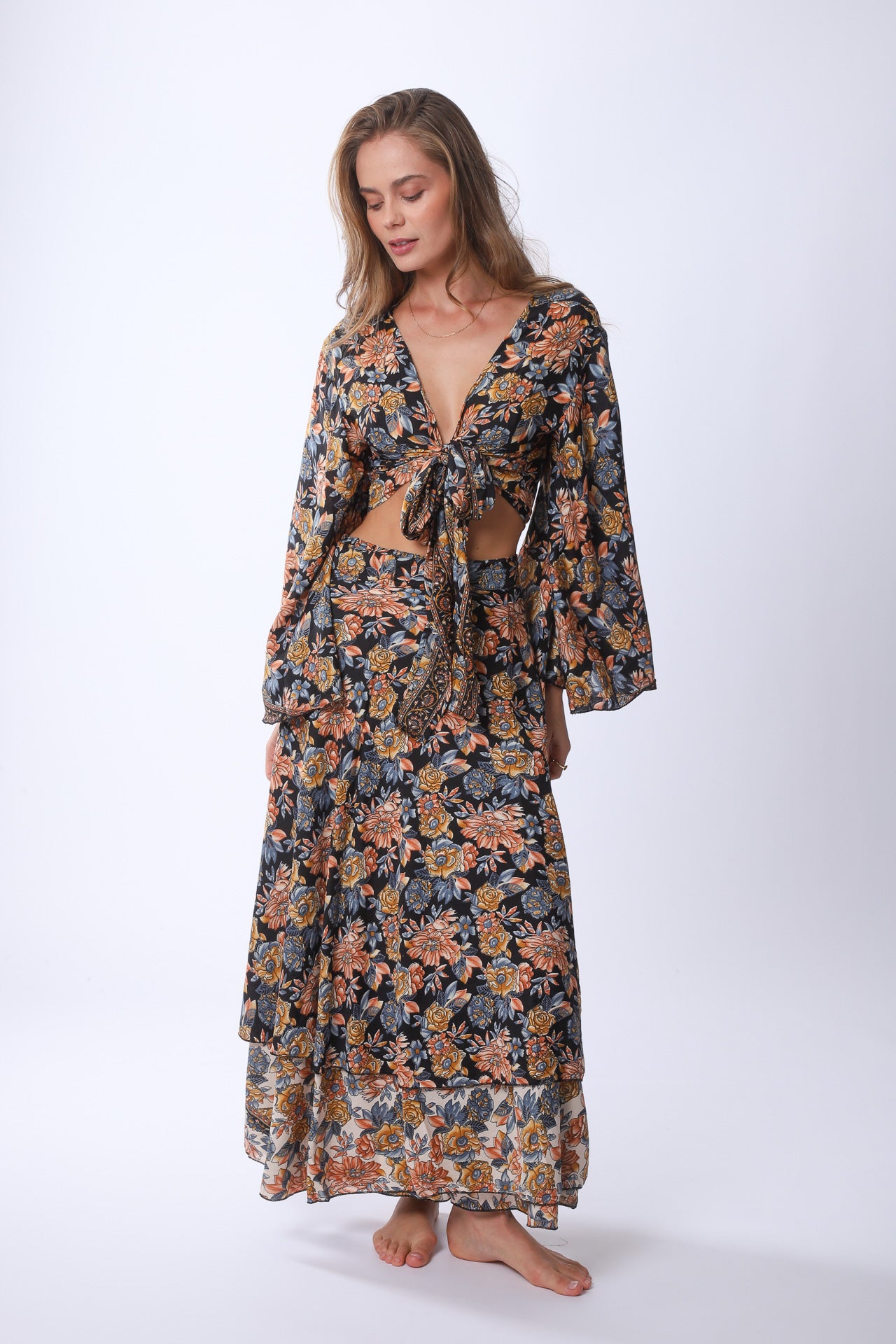 Long Sunday Monday Wrap Skirt