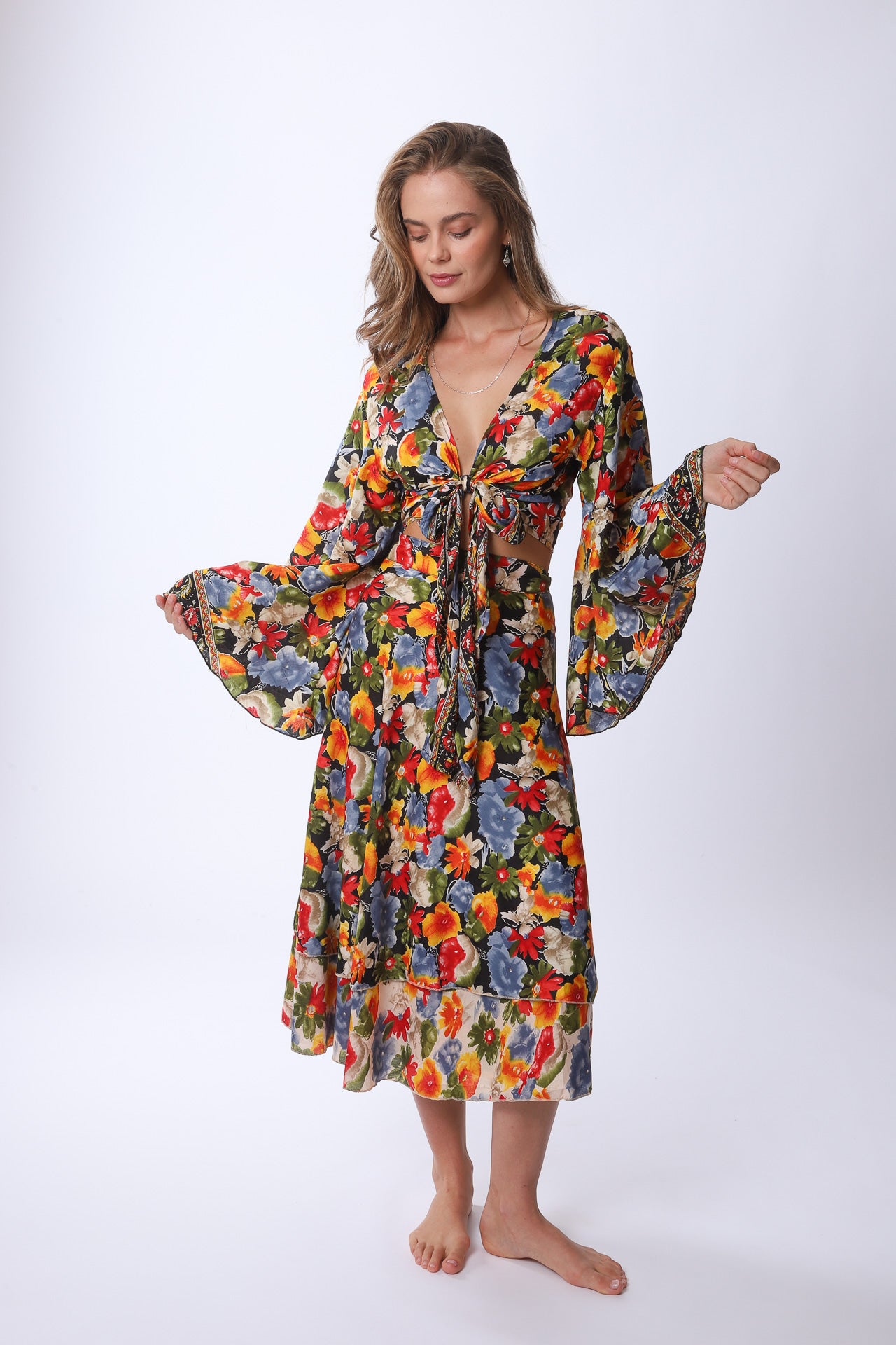 Midi Sunday Monday Wrap Skirt