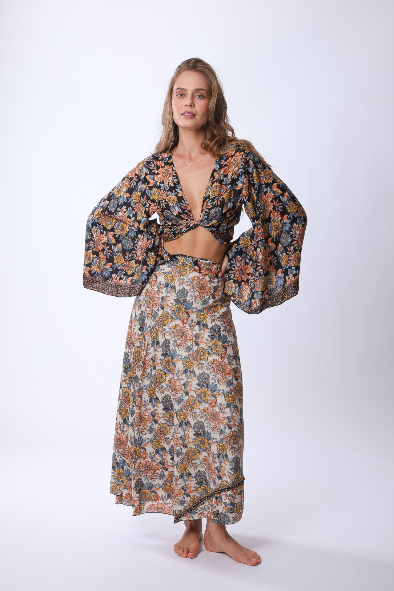 Long Sunday Monday Wrap Skirt