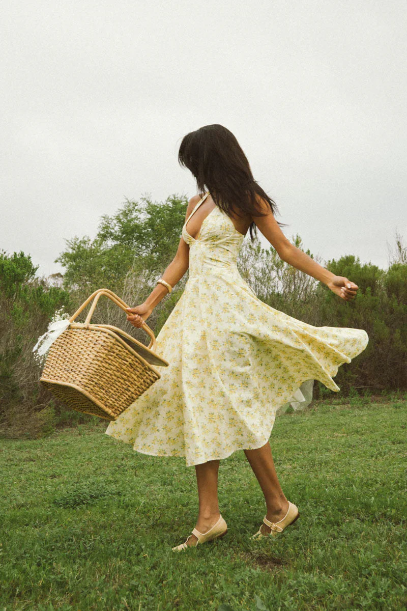 Alice Floral Halter Midi Dress