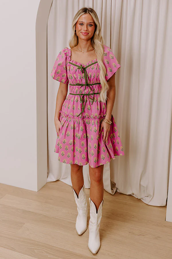 Countryside Charm Floral Mini Dress