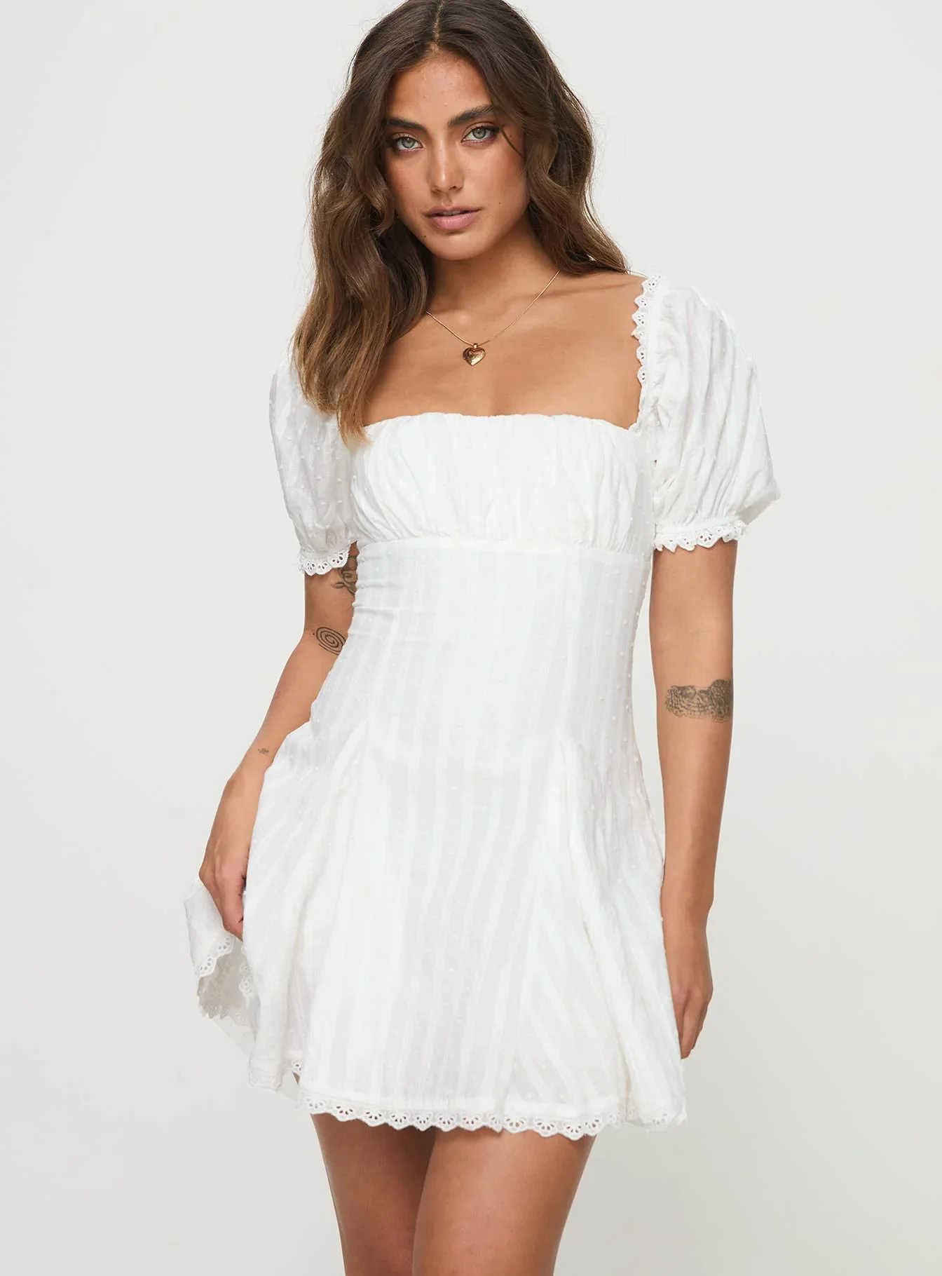 Rabatia Mini Dress White