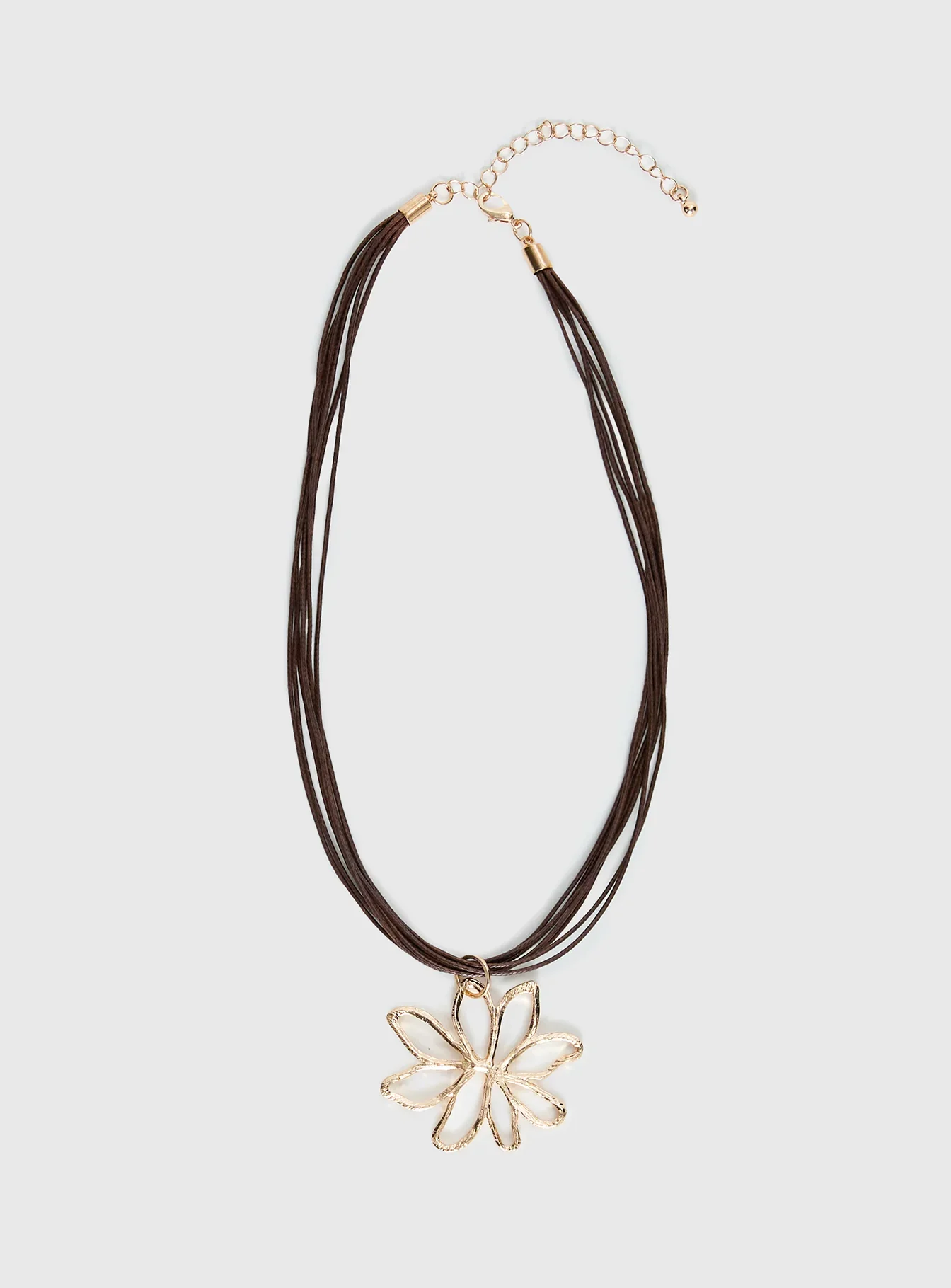 Sylvee Pendant Necklace Brown / Gold