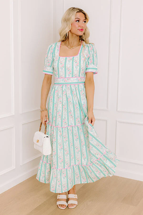 Tea Party Ready Stripe Midi Dress