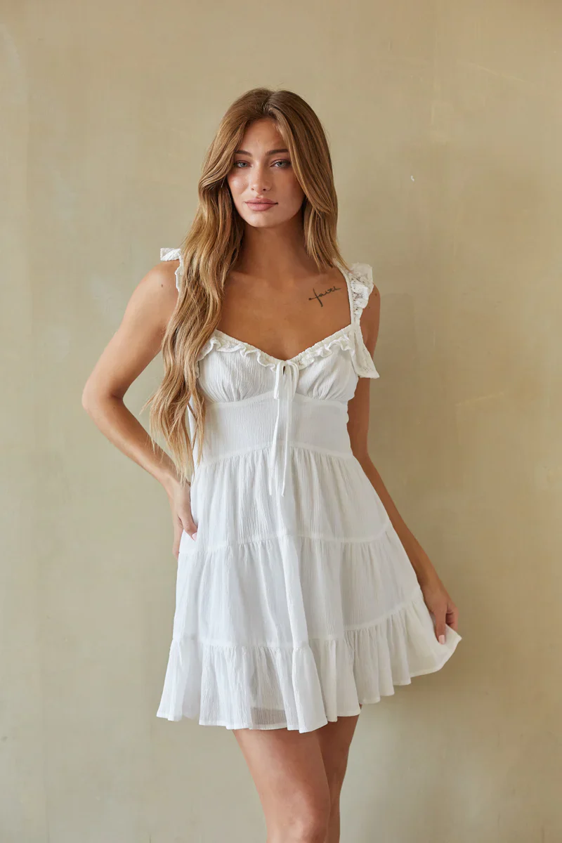Jennie Ruffle Mini Dress