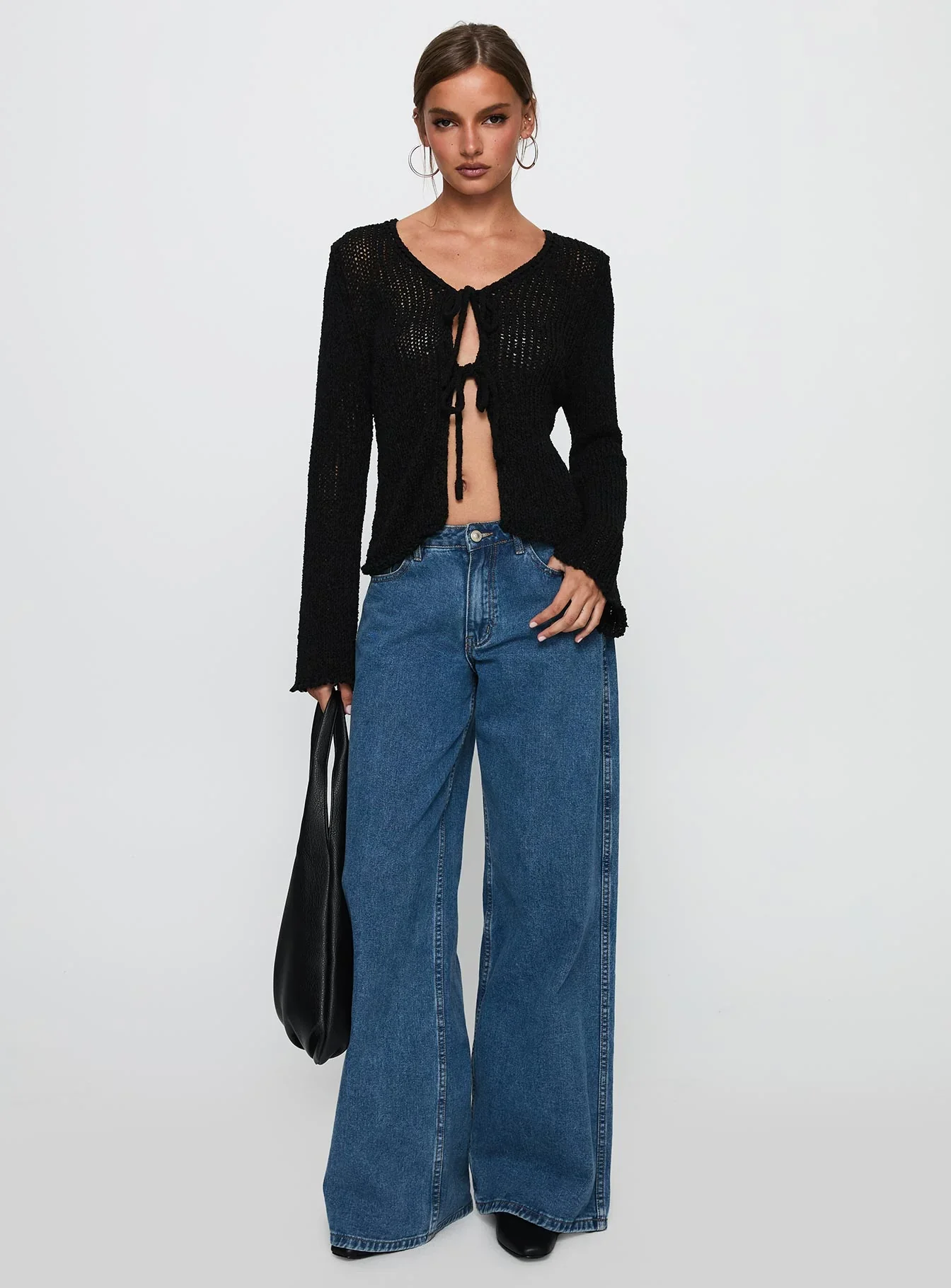 Swain Knit Cardigan Black