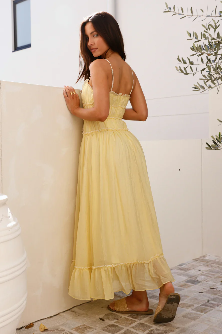 Understand It Maxi Dress Yellow