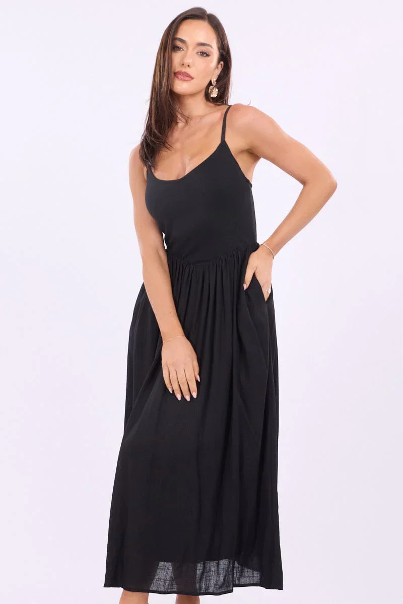 Black Maxi Dress Singlet