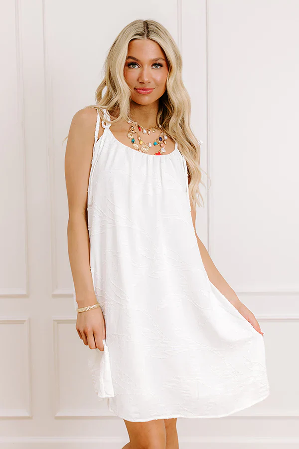 Coastal Cutie Jacquard Mini Dress