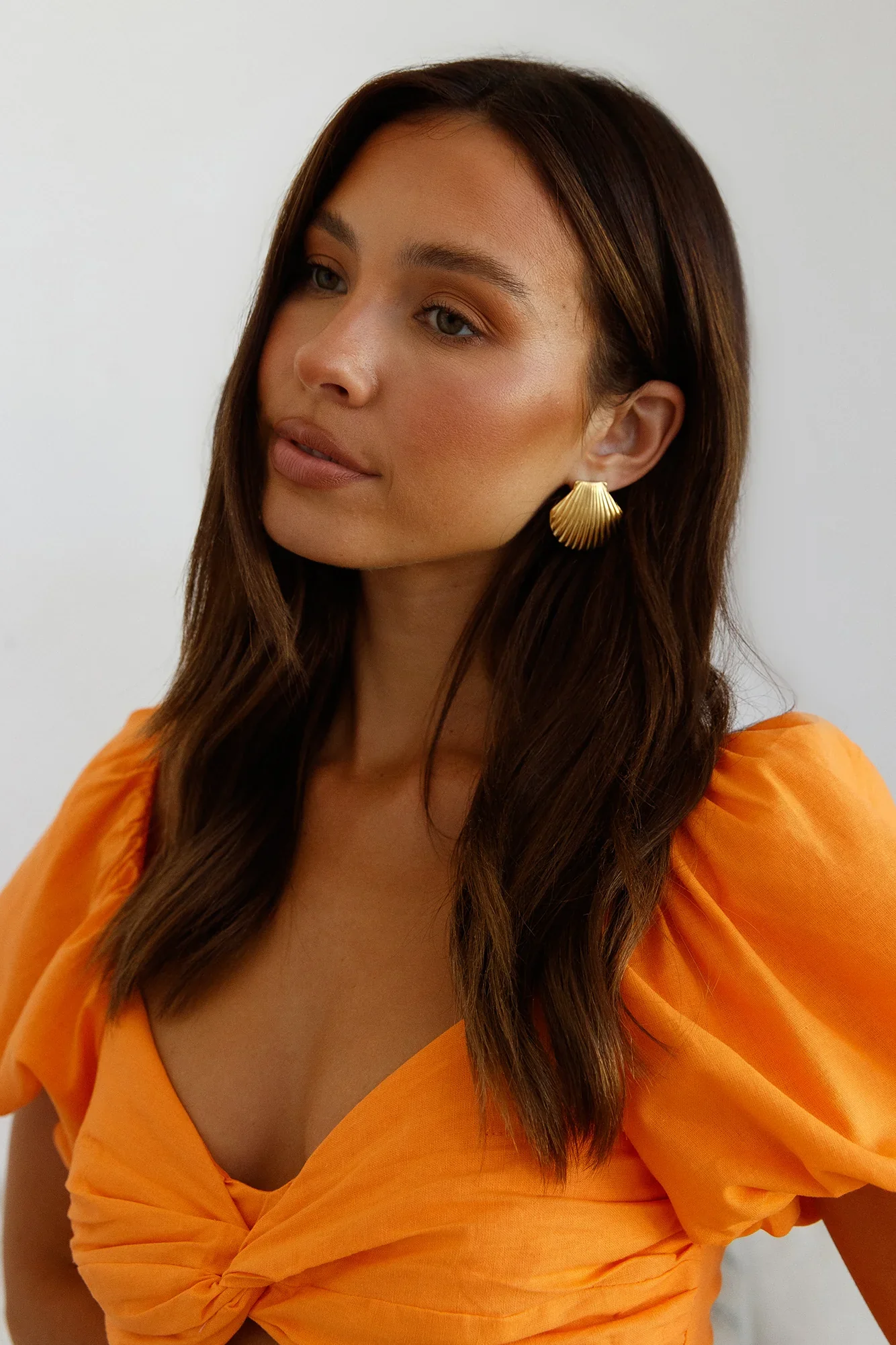 18k Gold Plated Washed Up Earrings Gold