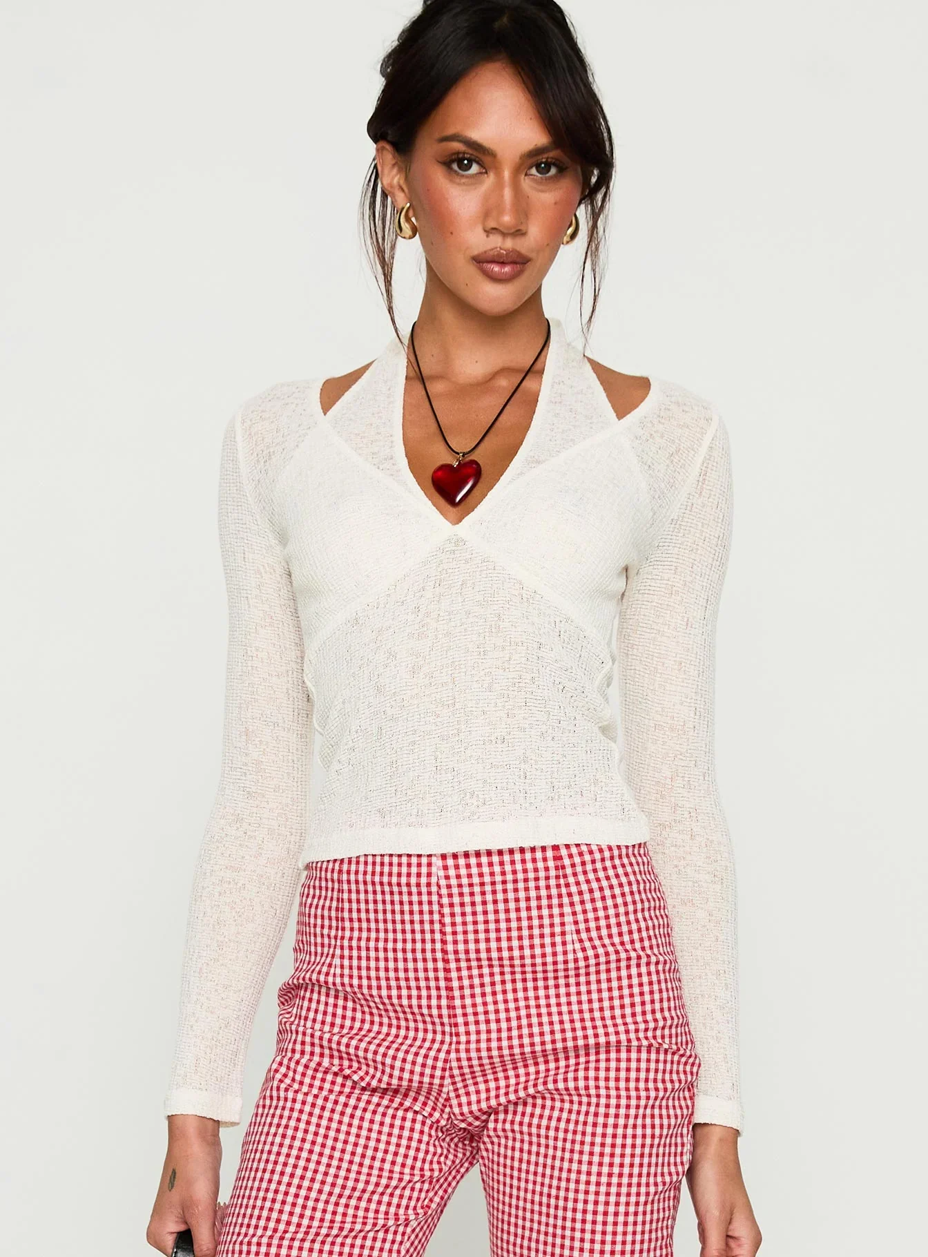 Levitating Long Sleeve Top White