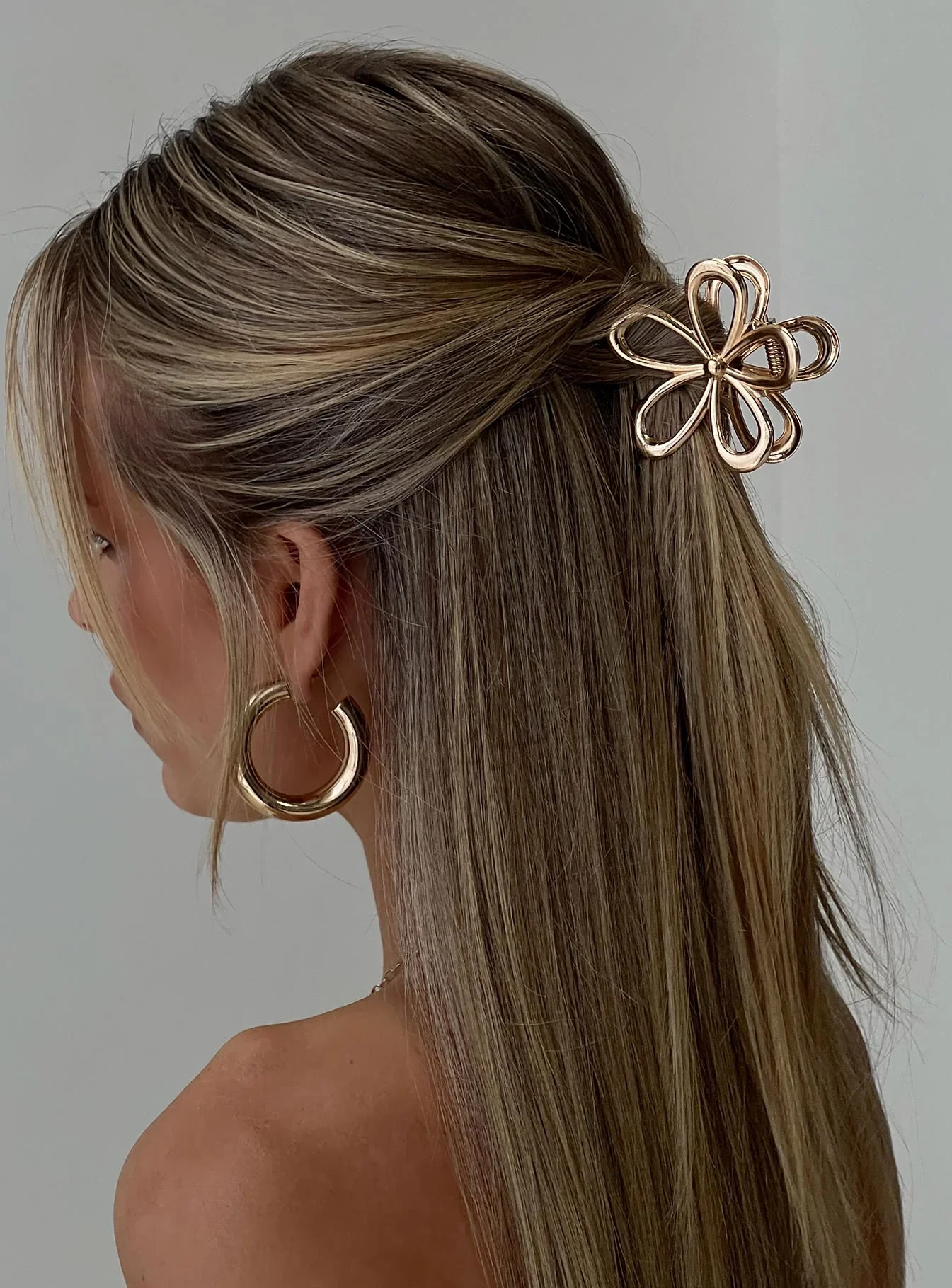Beija Flower Hair Clip Gold