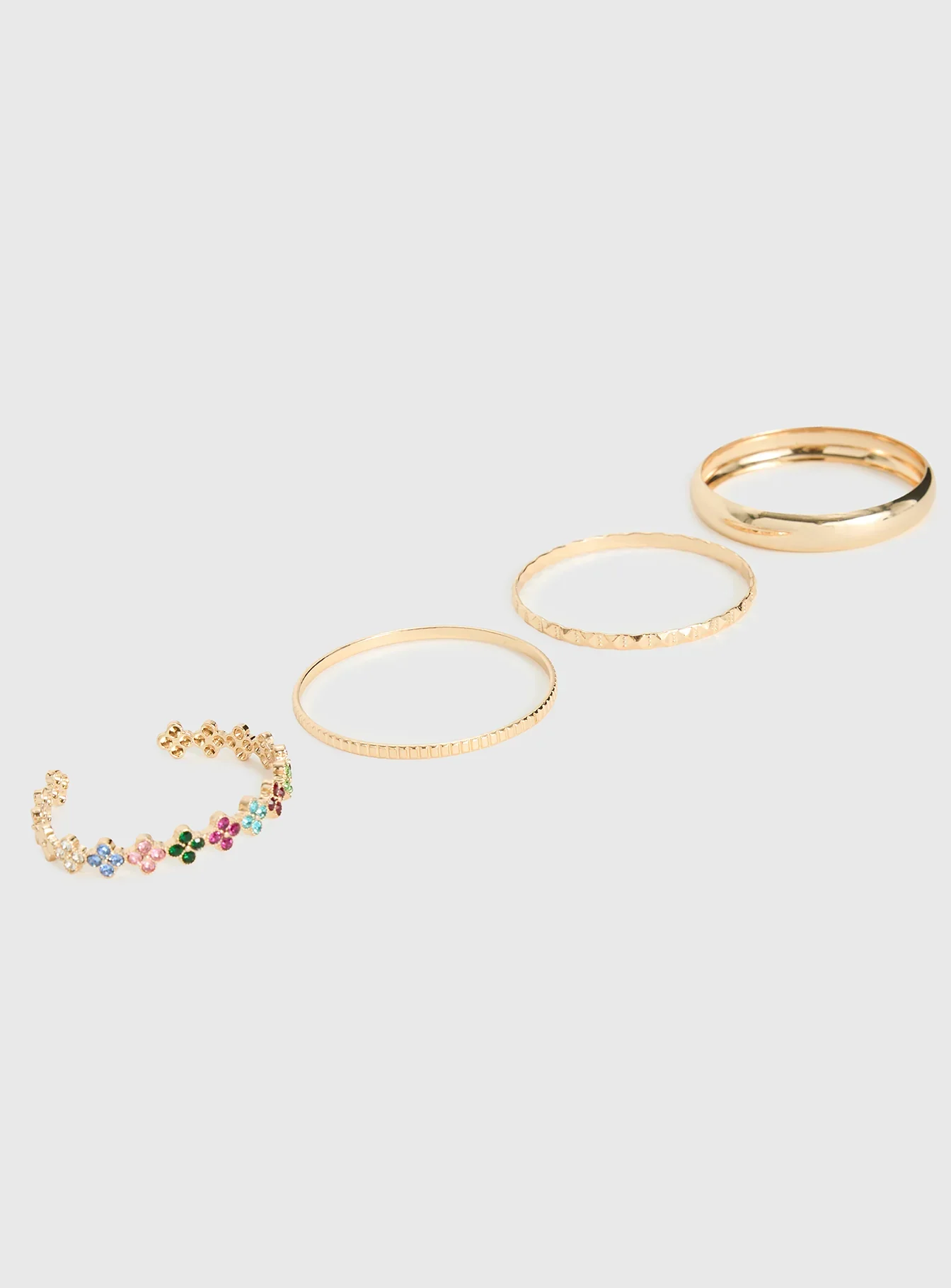 Blame Game Bracelet Set Gold
