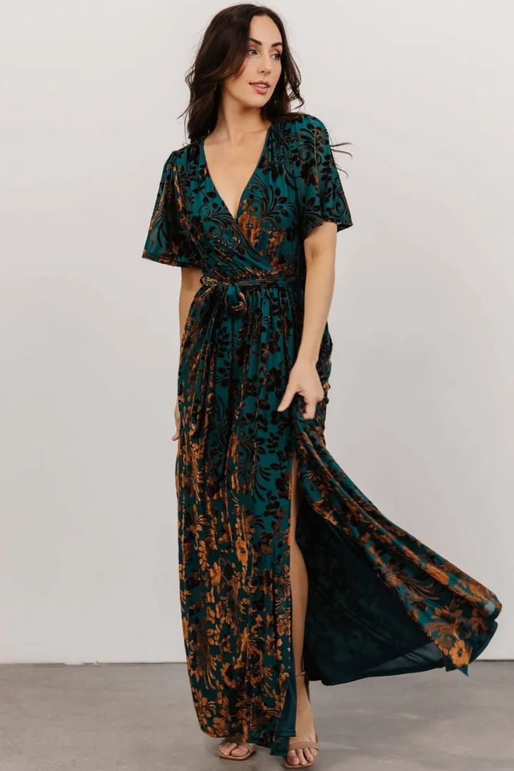 Uma Velvet Maxi Dress