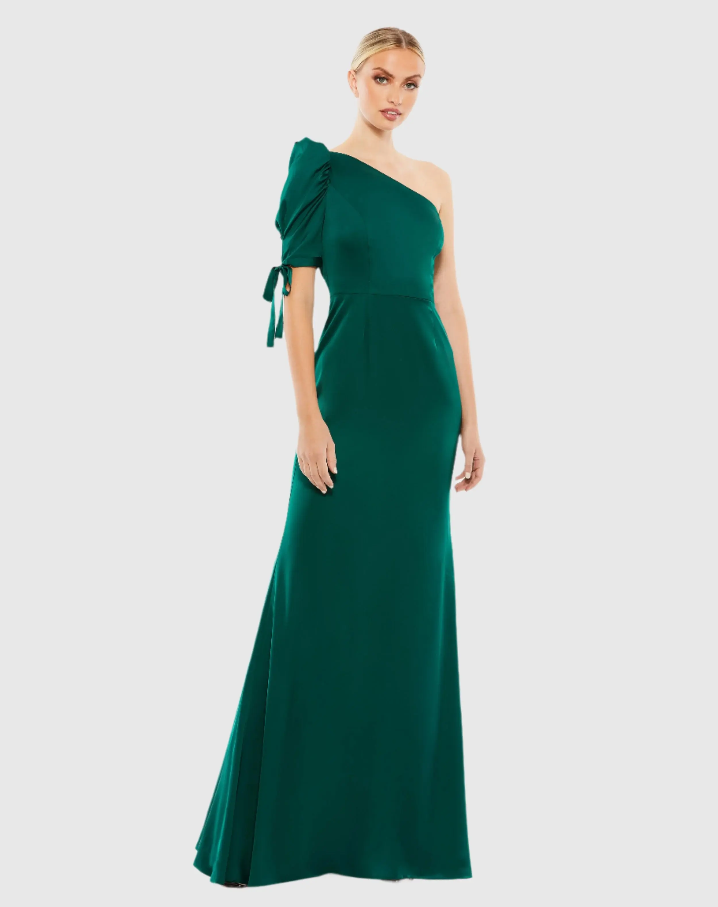 Puff Sleeve Trumpet Gown