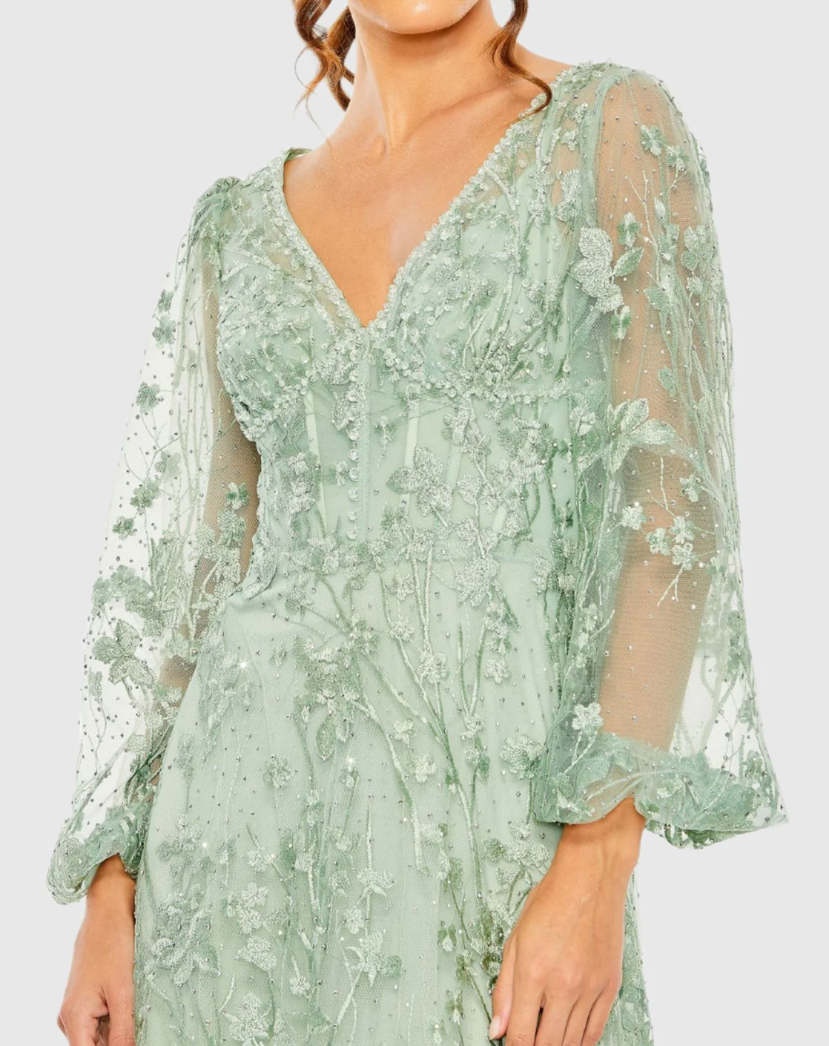 Elegant Embroidered Gown