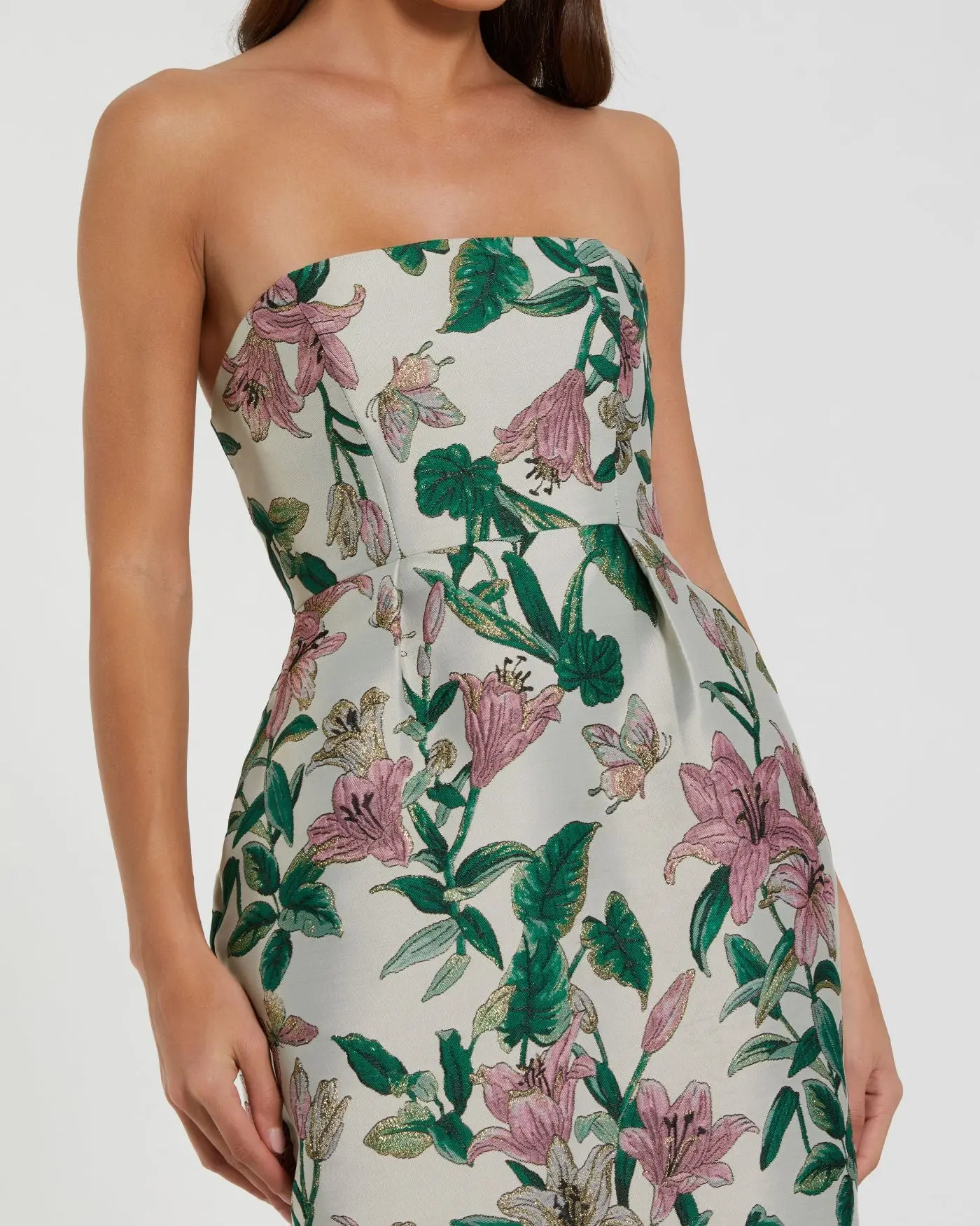 Multicolor Floral Print Midi Dress