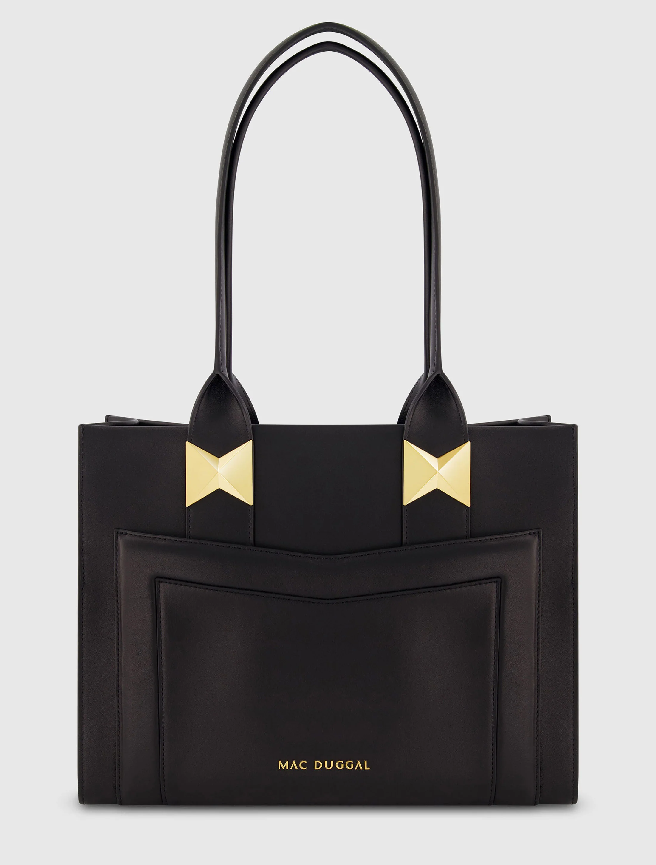 Large Leather Tote Bag With Gold Hardware